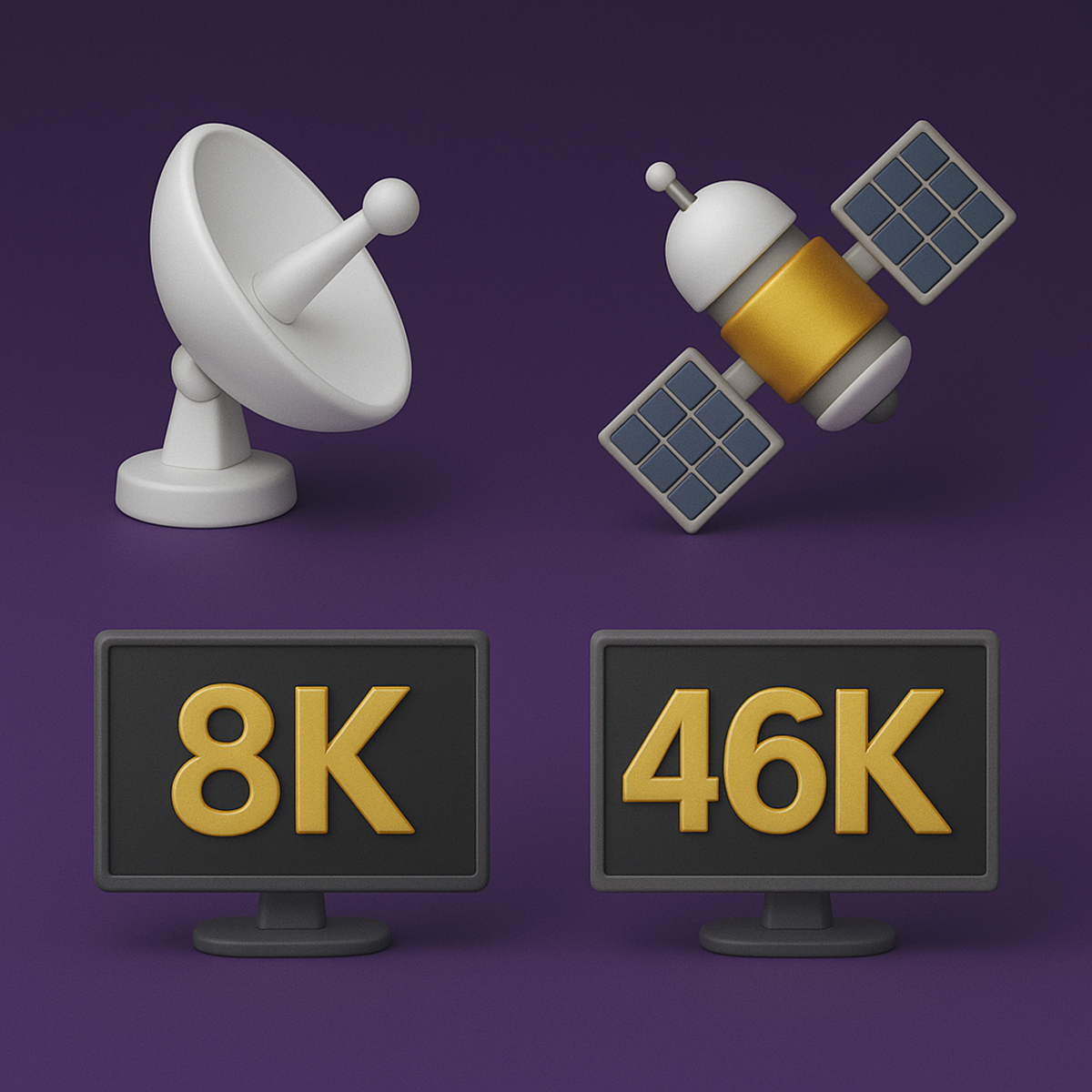 مستقبل البث الفضائي مع تقنية 8K و 16K