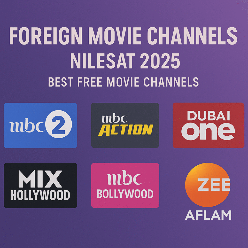 أفضل 10 قنوات أفلام أجنبية مجانية على نايل سات 2025