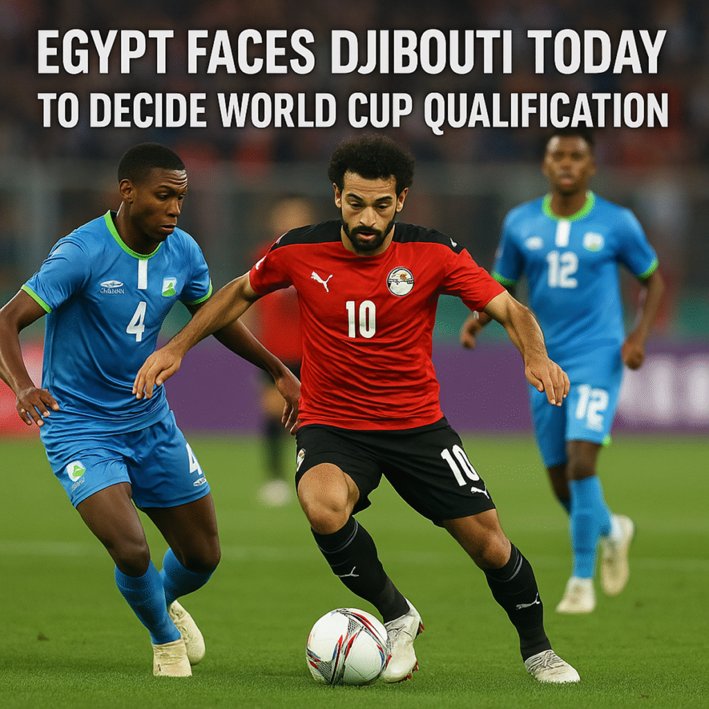 مصر تواجه جيبوتي اليوم لحسم التأهل للمونديال