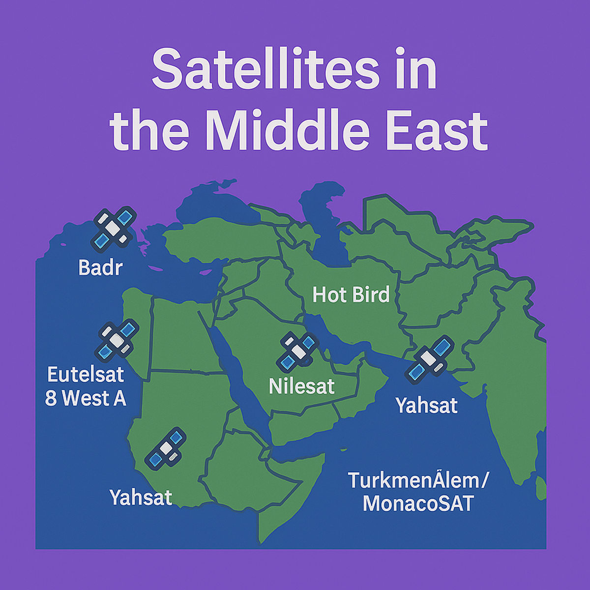 قائمة الأقمار الصناعية بالترتيب 2025
