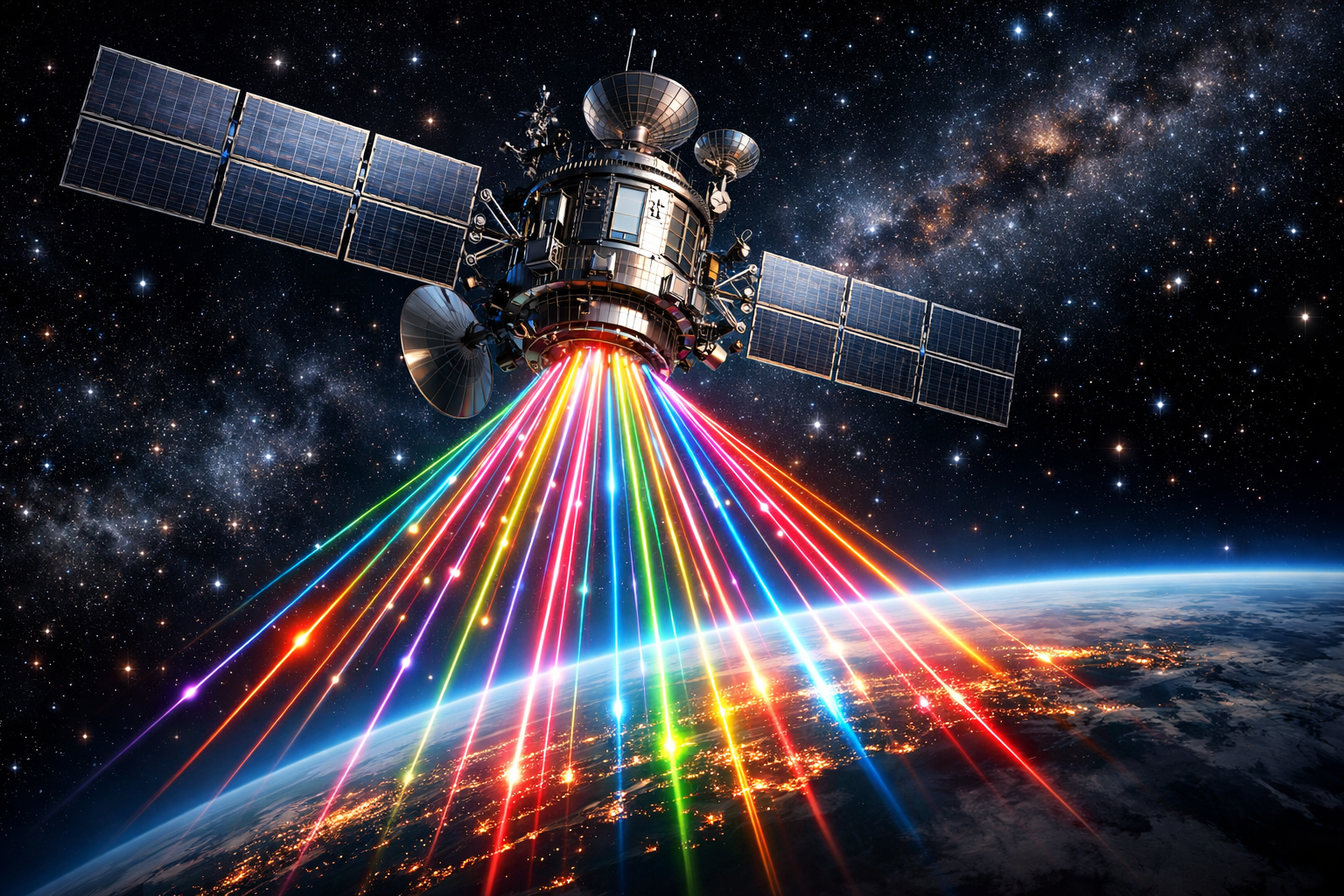 كيف يستطيع قمر صناعي واحد بث آلاف القنوات في نفس اللحظة