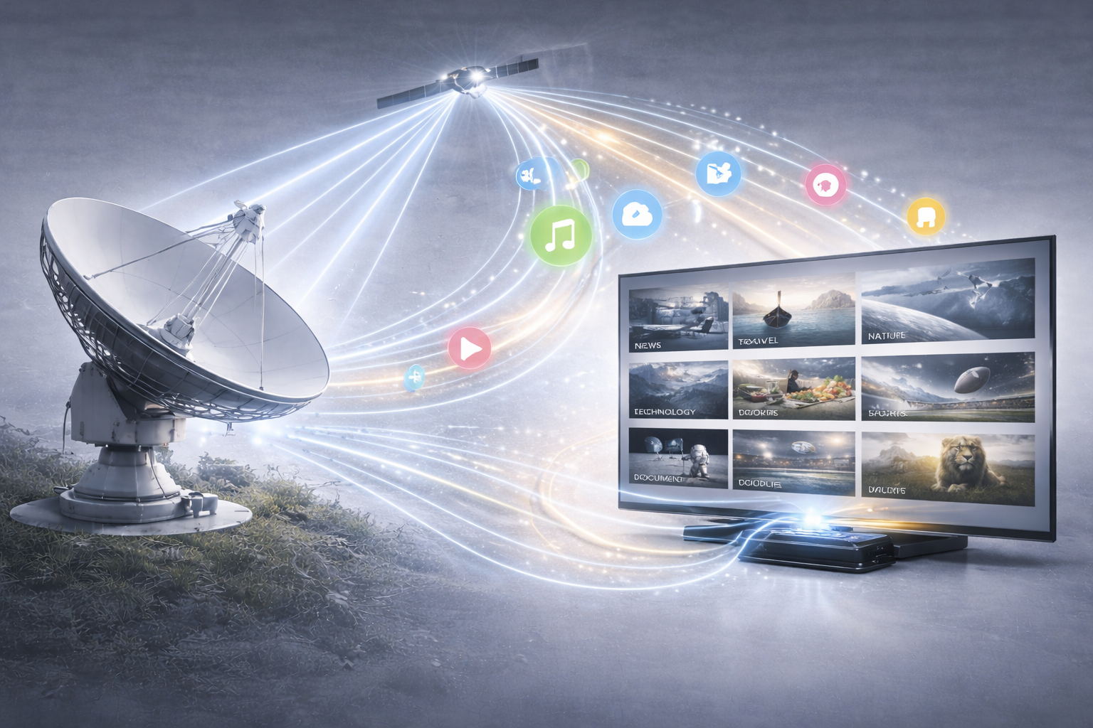 كيف يتكيّف البث الفضائي مع عصر البث الذكي