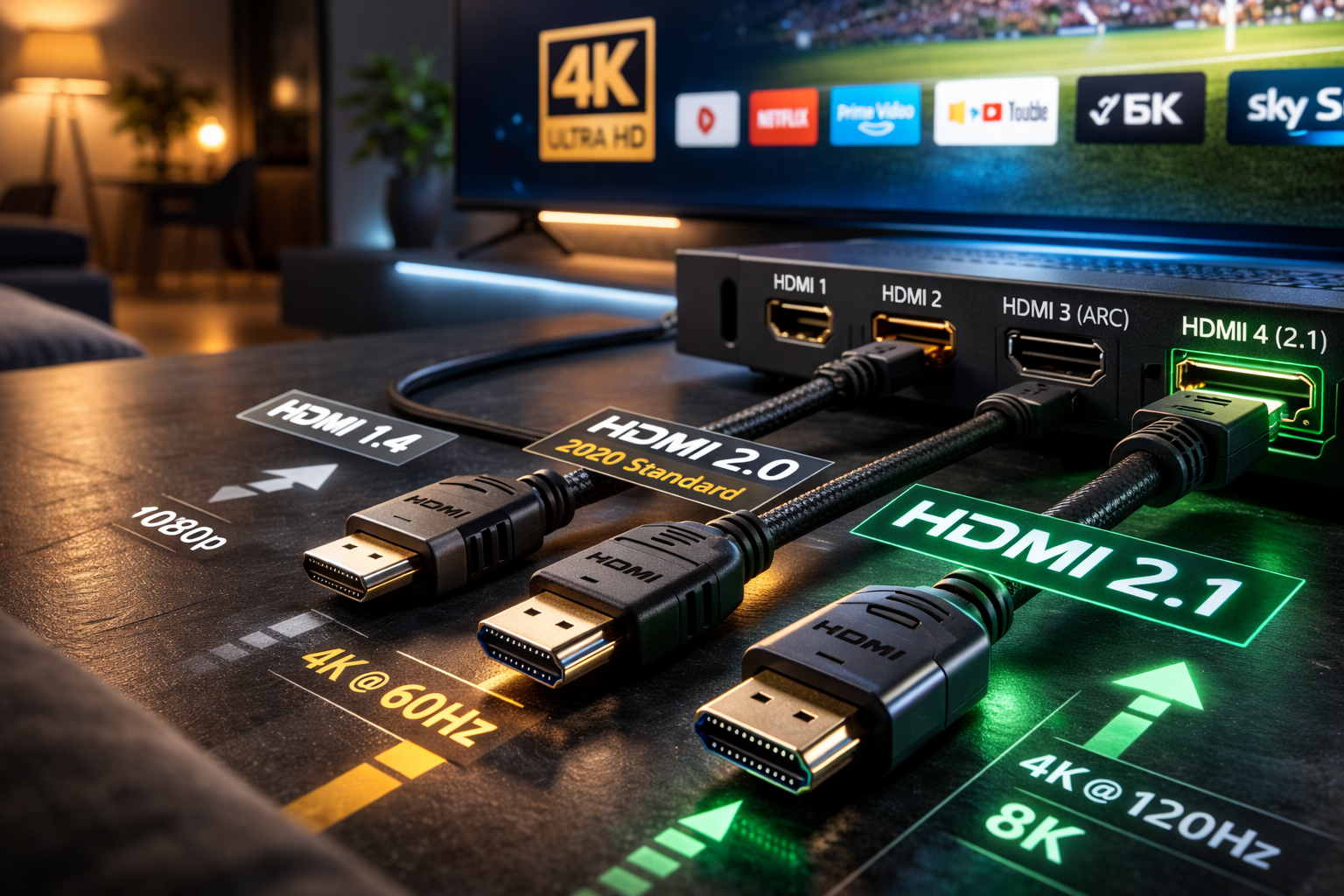 كيف تختار كابل HDMI المناسب حسب دقة الشاشة ونوع الجهاز في 2026