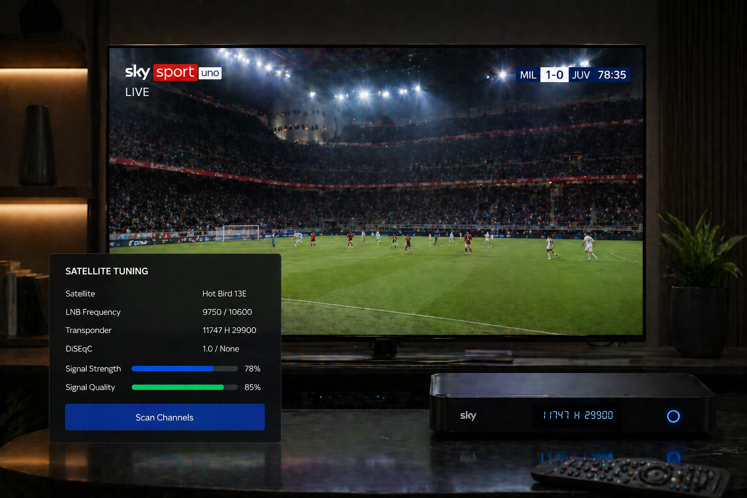 مشهد يوضح ضبط تردد قناة الكأس 5 على نايل سات وعرب سات عبر الرسيفر في 2026